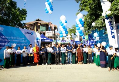 “အက်တမ်နှင့်အတူ (၂)ဆ လှူ” အစီအစဉ်ဖြင့် ငလျင်ဘေးဒဏ်သင့် စာသင်ကျောင်းသို့ မဖြစ်မနေလိုအပ်သော သောက်သုံးရေထောက်ပံ့မှုစနစ်ကို ပံ့ပိုးကူညီနိုင်ခဲ့